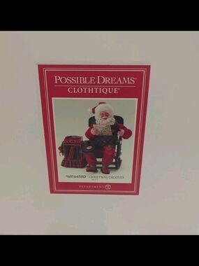 Possible Dreams Clothique Santa Figurine - Red and White